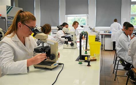 Classe de 1re STL sciences et technologies de laboratoire.